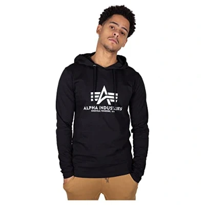 Abbildung von Alpha Industries Basic Hoody Kapuzensweat für Herren Black