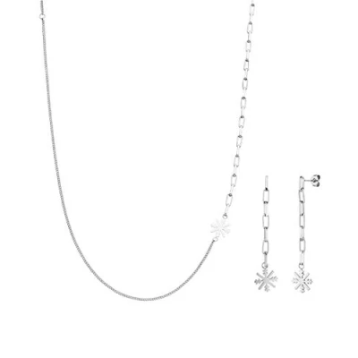 Abbildung von Purelei Haukea Set (Halskette &amp; Ohrringe) (Silber)