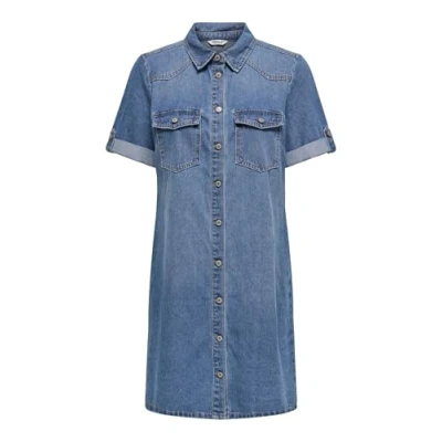 Abbildung von ONLY Onllisa Dress Jeanskleid, Damen, Größe: XS, Medium blue denim