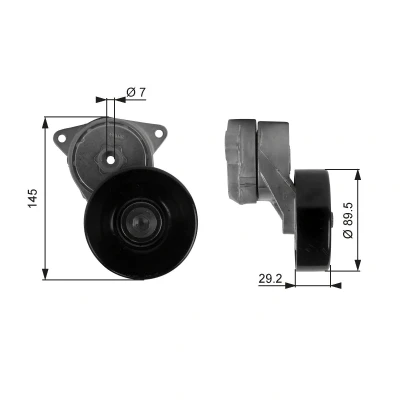 Abbildung von GATES T38169 Spannrolle FleetRunner Micro V Stretch Fit HONDA: ACCORD 6 Coupe