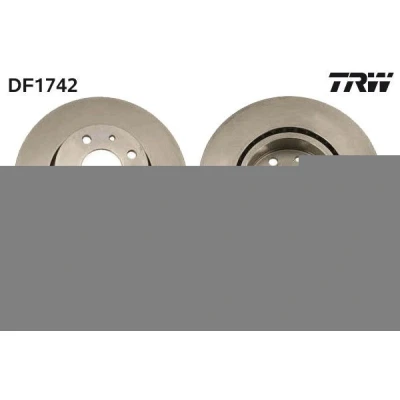 Abbildung von TRW DF1742 Bremsscheibe 257,5 20 4 98 Belüftet lackiert LANCIA: Thema Saloon, DELTA 1
