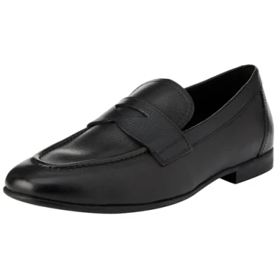 Abbildung von Geox U Sapienza Slipper, Herren, Größe: 45, Black Schuhe