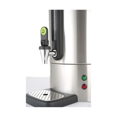 Abbildung von HENDI Kaffeebereiter 14 l 36 x 38 50 cm einwandig Edelstahl silber PP Polypropylen Griffe magnetische Auffangwanne, Perkolator kaufen