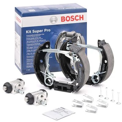 Abbildung von BOSCH 0 204 114 591 Bremsensatz, Trommelbremse mit Zubehör, Radbremszylinder MERCEDES BENZ: A Class