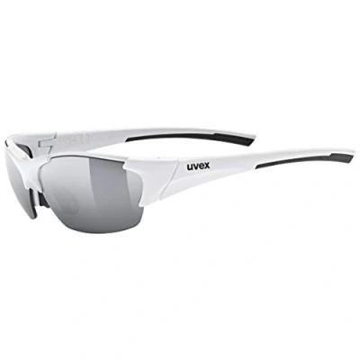 Abbildung von uvex Unisex Erwachsene, blaze III Sportbrille, inkl. Wechselscheiben, white black/silver, one size