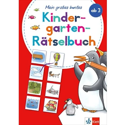 Abbildung von Klett Mein großes buntes Kindergarten Rätselbuch: ab 3 Jahren, Erste Zahlen, Buchstaben, Konzentration
