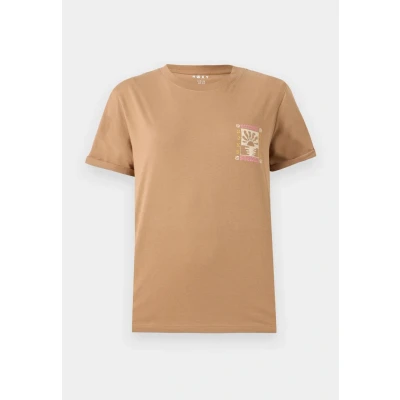 Abbildung von Roxy Ocean Regular Poster Tshirt print, Damen, Größe: XS, Woodsmoke