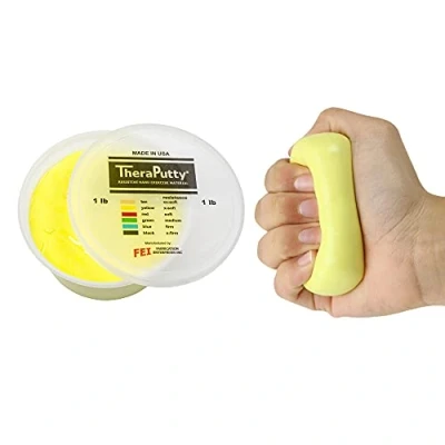 Abbildung von CanDo TheraPutty Therapie Knetmasse 450 g gelb (sehr leicht)