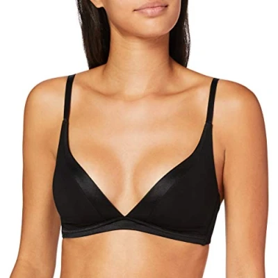 Abbildung von CALIDA Cate Triangel Soft BH mit Schale Damen, verstellbare Träger, Satinblende, bügellos