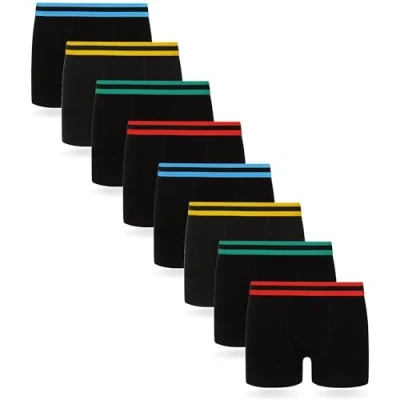 Abbildung von FM London 8 PACK Panties, Herren, Größe: Medium, Black