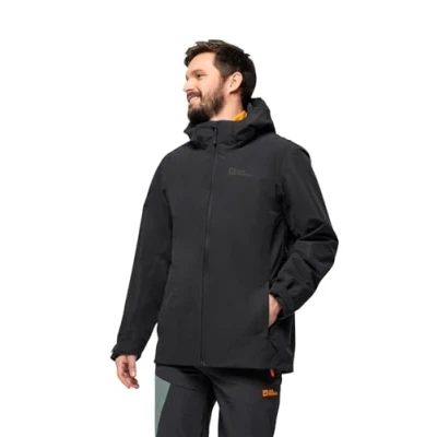 Abbildung von Jack Wolfskin Fernblick 2L JKT M Regenjacke / wasserabweisende Jacke, Herren, Größe: XXL, Black