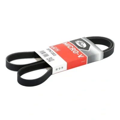 Abbildung von GATES Micro V 5PK1303 Keilrippenriemen 1303 5 Polyester, EPDM (Ethylen Propylen Dien Kautschuk) AUDI: A4 B5 Saloon, B6 Avant, Avant