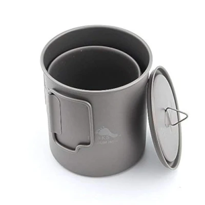 Abbildung von TOAKS Titanium Camping Pot Cup(375ml, 450ml, 550ml, 650ml, 750ml, 800ml, 900ml) (750ml+450ml[CMB 750 450])