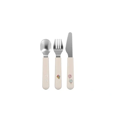 Abbildung von Mepal Kinderbesteck 3 teiliges Set Mio ab 12 Monate Inklusive Messer, Gabel &amp; Löffel 3er Sunshine Rainbow