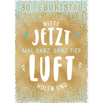 Abbildung von bentino 30. Geburtstagskarte mit MUSIK und leuchtenden KERZEN zum AUSPUSTEN, Spielt den Song Happy, DIN A5 Set Umschlag, Original Grußkarte