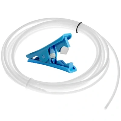 Abbildung von QWORK® 8m PTFE Teflonschlauch (4mm OD, 2mm ID) mit Schlauchschneider für 1.75mm Filament 3D Drucker Extruder