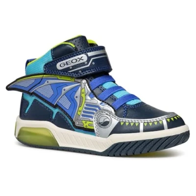 Abbildung von Geox INEK BOY Light UP Sneaker high für Kinder, Größe: 27, Navy/royal Schuhe