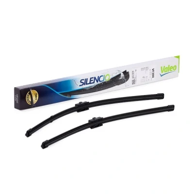 Abbildung von Scheibenwischer Valeo Silencio X.trm, Flat Blade Set 574301 vorne Rahmenlos Stiftbefestigung VOLKSWAGEN: Golf 4, Polo IV Hatchback