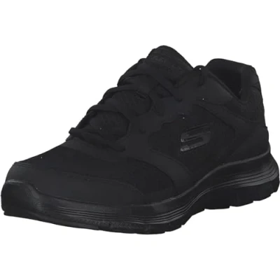 Abbildung von Skechers Herren Flex Advantage 4.0 Sneaker, Black Leather Mesh Pu Trim, 40 EU