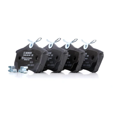Abbildung von BOSCH 0 986 424 661 Bremsbelagsatz Low Metallic mit akustischer Verschleißwarnung Anti Quietsch Blech HONDA: Accord 7 Limousine