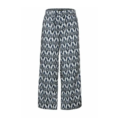 Abbildung von Cecil 7/8 Print Stoffhose, Damen, Größe: Small, Weiß