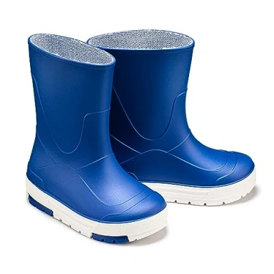 Abbildung von ESTRO Kinder Gummistiefel Jungen Gelb Mädchen Regenstiefel Leicht Regenschuhe CB01 (26/27 EU, Blau)