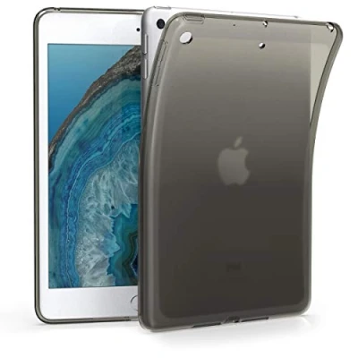 Abbildung von kwmobile Hülle kompatibel mit Apple iPad Mini 5 (2019) weiches TPU Silikon Case Transparent Tablet Cover Schwarz