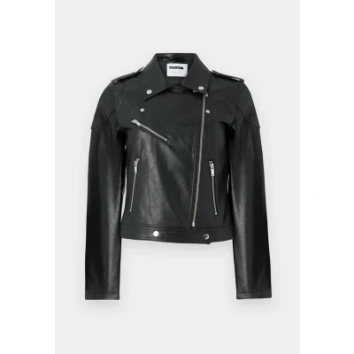 Abbildung von Noisy May Nmrollo Jacket Kunstlederjacke, Damen, Größe: XS, Black