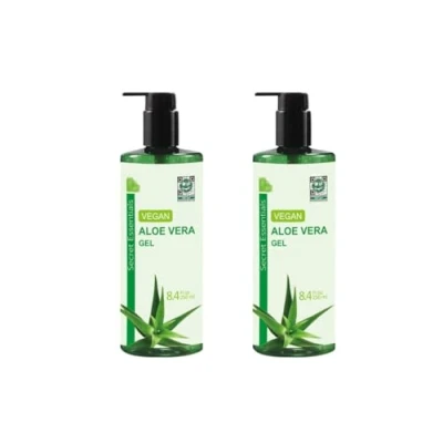 Abbildung von Aloe Vera Gel Vegan 500ml XXL Familienpackung KOSMETIKANALYSE: SEHR GUT Natürlich für Haut, Haare &amp; Körper Premium Qualität aus ECHTEM SAFT, NICHT PULVER