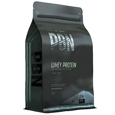 Abbildung von Premium Body Nutrition Whey Protein / Molkeeiweißpulver, 1 kg Kokosnuss, Neuer verbesserter Geschmack
