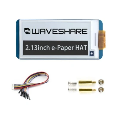 Abbildung von Waveshare 2.13 Inch E Paper Display HAT 250x122 Resolution V4 Ink Screen Electronic Module with Embedded Controller for Raspberry Pi 2B 3B 3B+ Zero W,SPI Interface