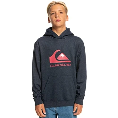 Abbildung von Quiksilver BIG LOGO Youth Kapuzenpullover für Kinder, Größe: 176, Navy blazer heather