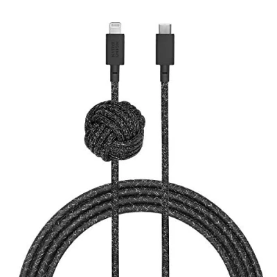 Abbildung von Native Union Night Cable 10 ft Ultrastarkes, Verstärktes, Haltbares C auf Lightning [MFi Zertifiziert] mit Beschwertem Knoten kompatibel iPhone 14/ 13 und mehr (Cosmos)