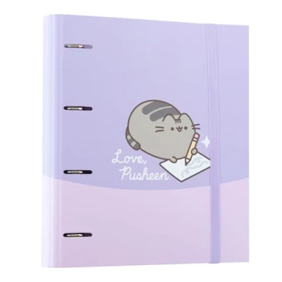 Abbildung von Grupo Erik Ringordner A4 Schmal 4 Ringe Ordner Premium Pusheen Fanartikel Aktenordner Ringbuch Büro Zubehör Schul