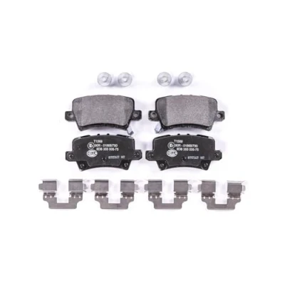 Abbildung von HELLA 8DB 355 006 751 Bremsbelagsatz mit akustischer Verschleißwarnung Bremssattelschrauben Zubehör HONDA: CIVIC 8 Hatchback