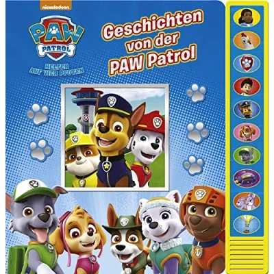 Abbildung von PI Kids Geschichten von der PAW Patrol Vorlese Pappbilderbuch mit 10 lustigen Geräuschen für Kinder ab 3 Jahren