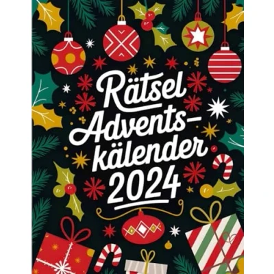 Abbildung von adventskalender Rätsel Erwachsene 2024: Der Weihnachtskalender mit 72 Rätseln in großer Schrift für &amp; Rentner, Sudoku, Wortsuche, Logikaufgaben