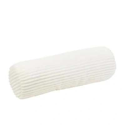 Abbildung von Gözze Kuschelige Kissenrolle in Cord Optik, Ideal als Nackenstütze, 70 x 22 cm Wollweiß