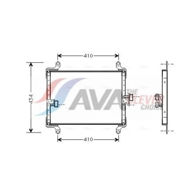 Abbildung von PRASCO FT5206 Klimakondensator 15,5 Aluminium 555 FIAT: Ducato II Platform/Chassis