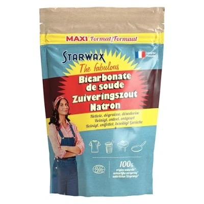 Abbildung von STARWAX THE FABULOUS Haushaltsnatron Reinigt, entfettet, neutralisiert Gerüche und lässt das Haus glänzen Unverzichtbar bei der Pflege des Hauses 100% natürlichen Ursprungs Ecocert 2,5 kg