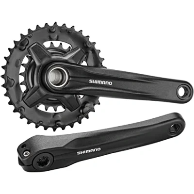 Abbildung von Shimano Unisex Erwachsene Altus Kettenradgarnitur, Schwarz, Einheitsgröße