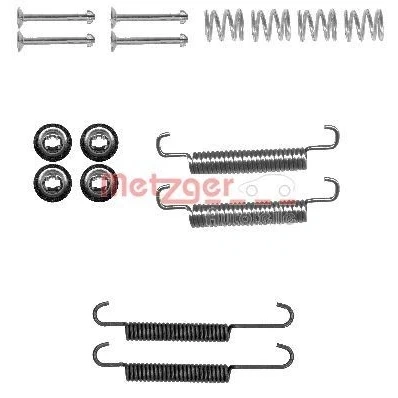 Abbildung von METZGER 105 0893 Zubehörsatz, Feststellbremsbacken KIA: cee‘d I Hatchback, Estate, HYUNDAI: i30 Hatchback