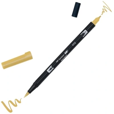 Abbildung von Tombow ABT 992 Fasermaler Dual Brush Pen mit zwei Spitzen, sand