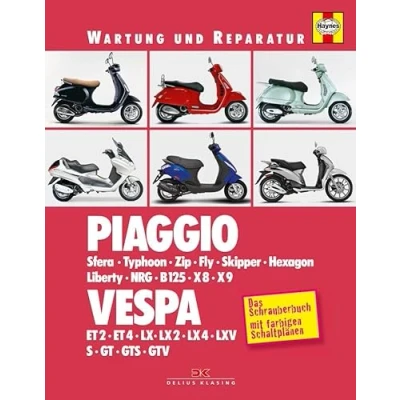 Abbildung von Piaggio / Vespa: Sfera, Typhoon, Zip, Fly, Skipper, Hexagon, Liberty, NRG, B125, X8, X9 ET2, ET4, LX, GT