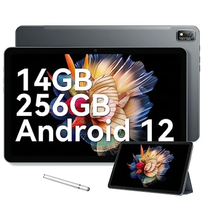Abbildung von Blackview Tab 16 Gaming Tablet 11 Zoll, 14(8+6) GB RAM + 256GB ROM(1TB TF), Android 12, 2K 2000 x 1200 IPS, Octa Core, 8MP+13MP, 7680mAh/4G LTE/5G WLAN/Google GMS/Widevine L1/Stylus Pens/GPS