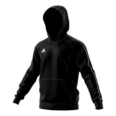 Abbildung von adidas Kinder Core 18 Hoodie, Schwarz (Black/White), 128