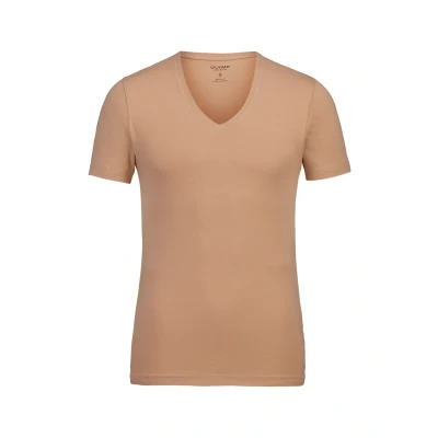 Abbildung von Olymp Tshirt basic Creme beige, Herren, Größe: Small, beige