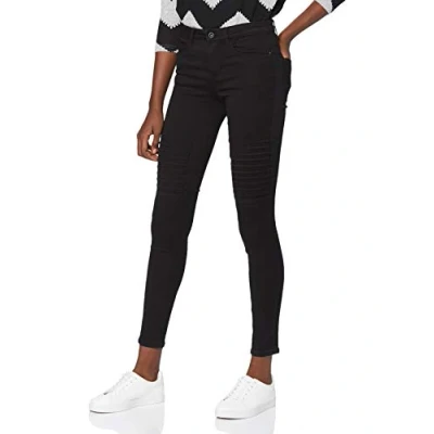 Abbildung von ONLY Damen Onlroyal Reg Sk Biker Pim600 Noos Jeans, Schwarz, S EU