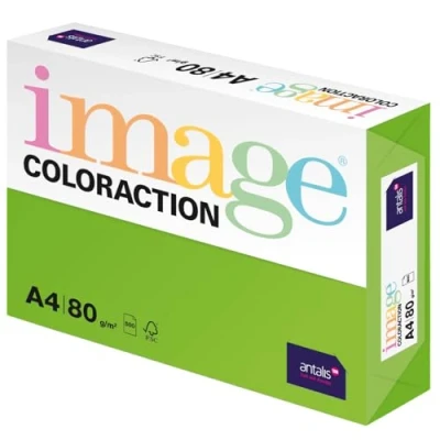 Abbildung von Image Coloraction Java farbiges Kopierpapier DIN A4 210 x 297 mm, 80 g/m² buntes, holzfreies Druckerpapier für Kopierer 500 Blatt Maigrün