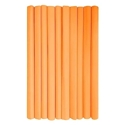 Abbildung von Interdruk Crepe Paper Rolls for Kids, DIY and Decorations Pack of 10 Reels (50cm x 200cm, 28g/m2) 05 Light Orange, Hellorange